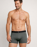 Kit com 10 Cueca Boxer Microfibra Classic Azul, Chumbo e Preto BRAVTO