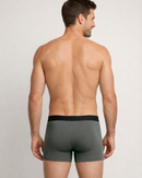 Kit com 10 Cueca Boxer Microfibra Classic Azul, Chumbo e Preto BRAVTO