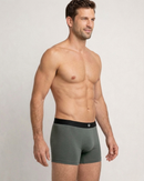 Kit com 10 Cueca Boxer Microfibra Classic Azul, Chumbo e Preto BRAVTO