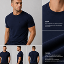 CAMISETA DE ALGODÃO MANGA CURTA  BORDADA BRAVTO