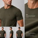 CAMISETA DE ALGODÃO MANGA CURTA  BORDADA BRAVTO