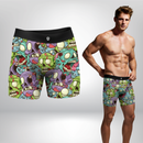 Kit 5 Cueca Boxer Long Estampas Digitais BRAVTO
