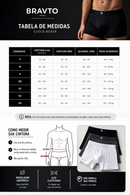 Kit com 3 Cueca Boxer Long SuperDry - Bravto