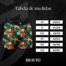 Cueca Boxer Long Estampa Digital Flowers BRAVTO - Bravto Group