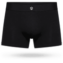 Cueca Boxer Cotton Premium Bravto preta com cós elástico e logo centralizado, ideal para conforto e durabilidade no uso diário masculino.